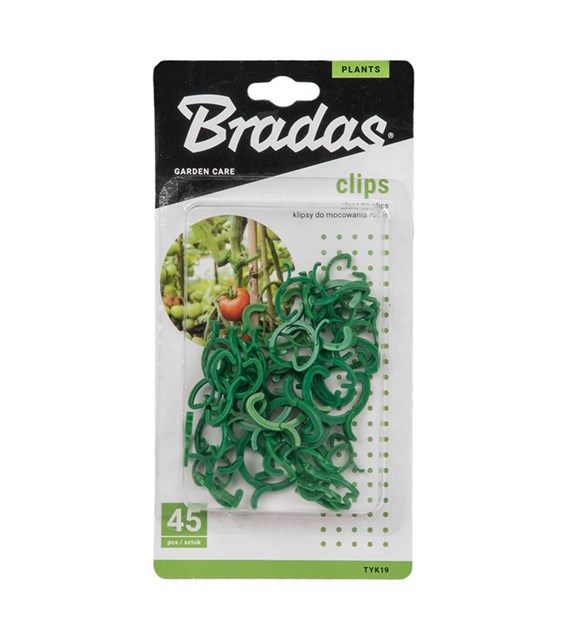 Klipsy do mocowania roślin - 3 rozmiary, 45szt