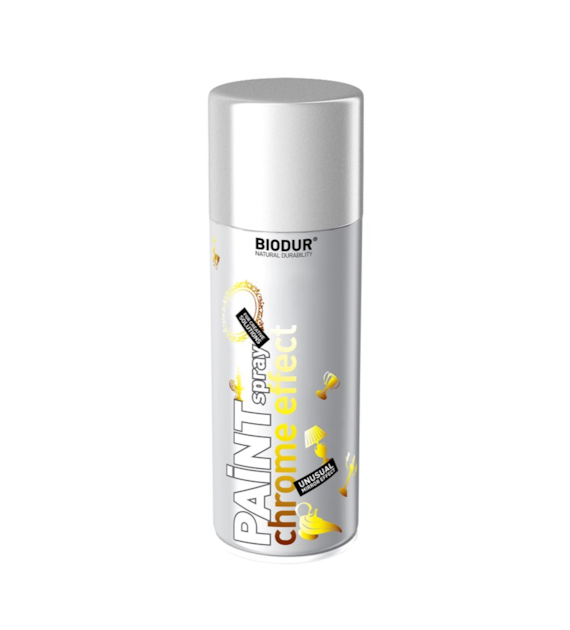 BIODUR Emalia aerozol złoty 400ml (chrom effect)