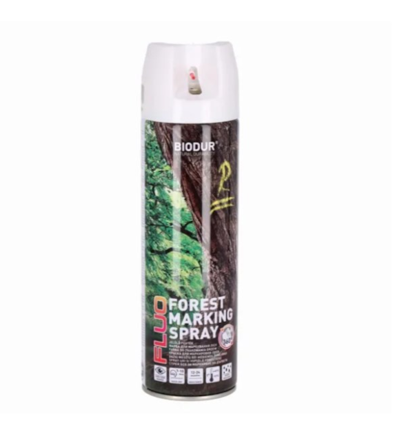 BIODUR Farba do znakowania drzew aerozol żółty 500ml