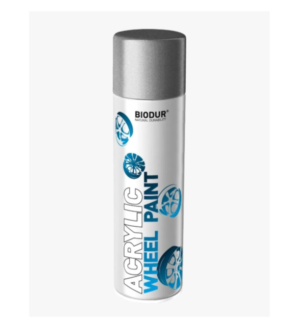 BIODUR Lakier akrylowy do felg aerozol srebrny 500ml