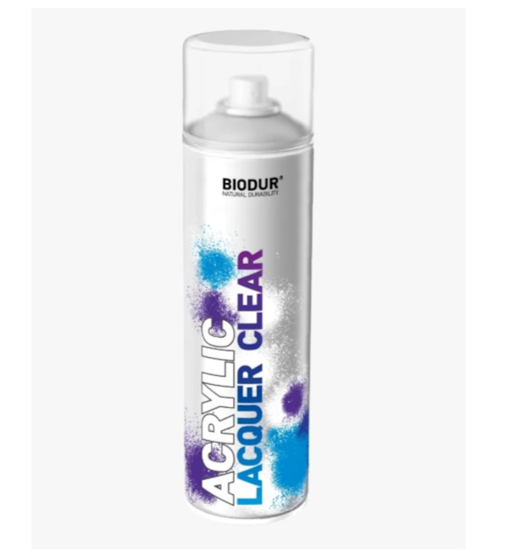 BIODUR Lakier akrylowy aerozol bezbarwny 500ml