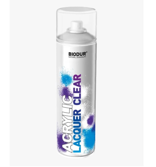 BIODUR Lakier akrylowy aerozol bezbarwny 500ml