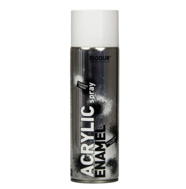 BIODUR Lakier akrylowy aerozol biały 500ml