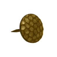 Gwoździe tapicerskie kute 12mm kropki antyk 100szt