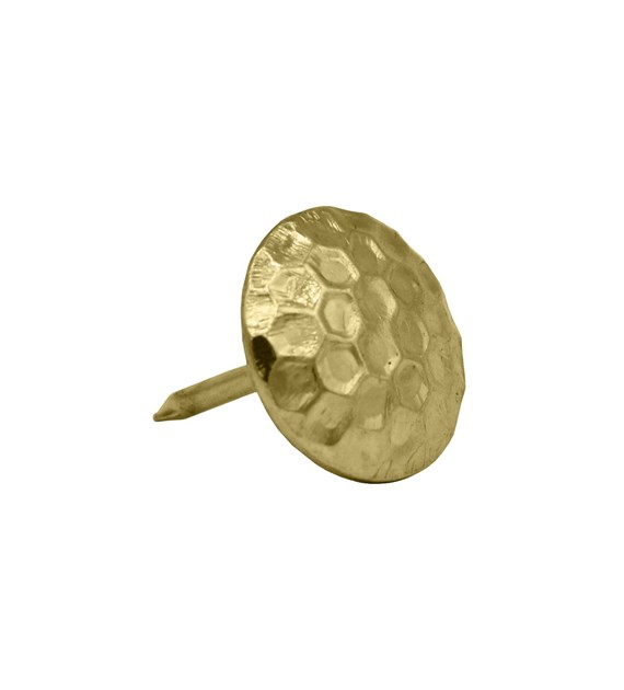 Gwoździe tapicerskie kute 15mm kropki mosiądz 100szt