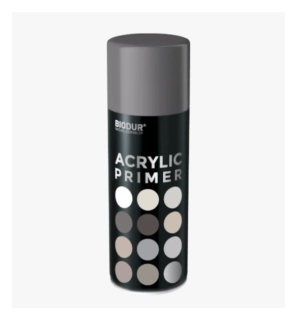 BIODUR Środek gruntujący uniwersalny AKRYL aerozol - szary 400ml