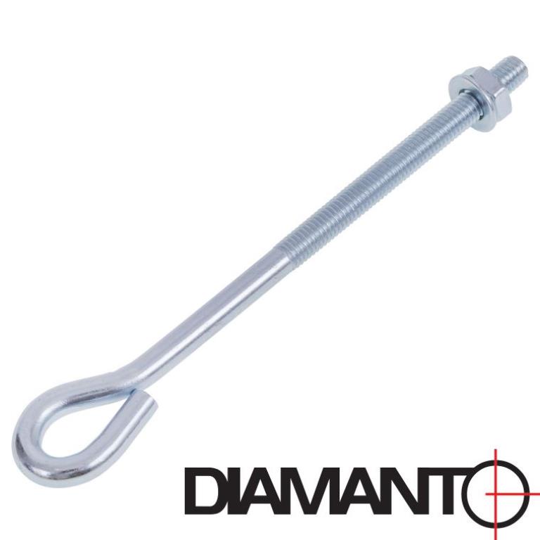 Naciągi do siatki ocynkowane 8 oczko zamknięte DIAMANTO