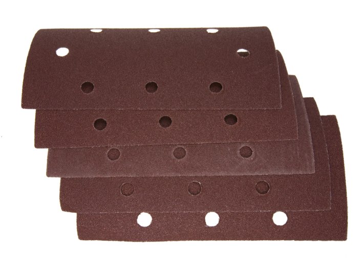 Papier ścierny na rzep 93 x 185 mm P120 z otworami 5szt