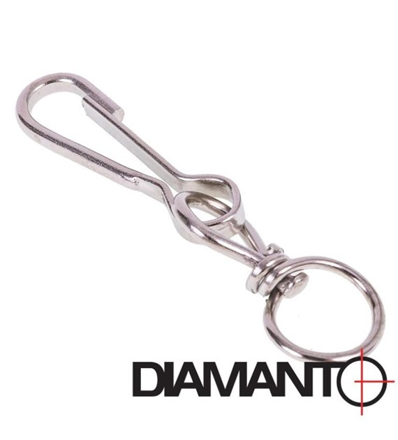 Spinacz z okrętką 50mm DIAMANTO