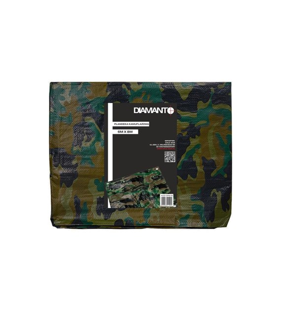 Plandeka kamuflażowa MORO 6 x 8m DIAMANTO