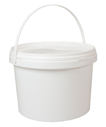 Wiadro plastikowe okrągłe z pokrywką 1,2L
