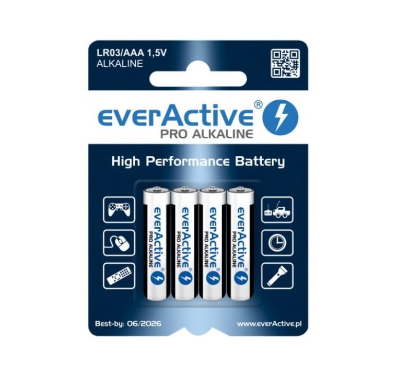 Bateria everACTIVE PRO ALKALINE LR-03/AAA 1,5V