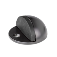 Odbój drzwiowy półkulisty  V  przykręcany CZARNY