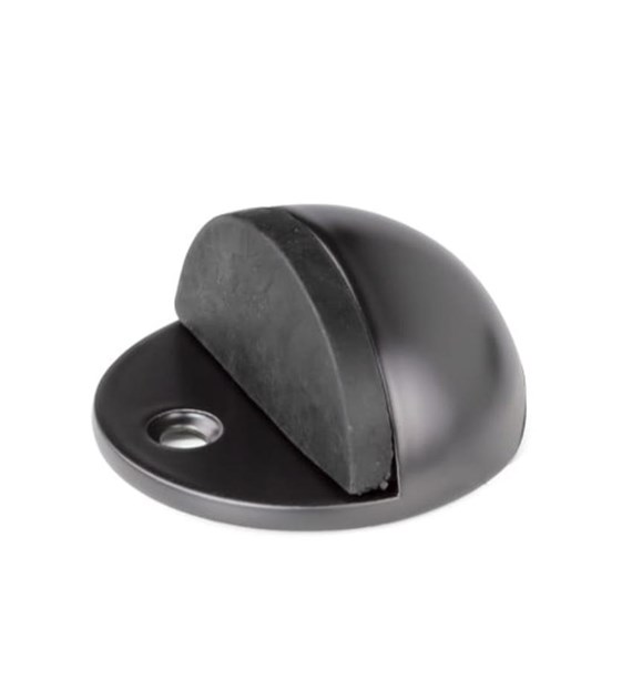 Odbój drzwiowy półkulisty  V  przykręcany CZARNY