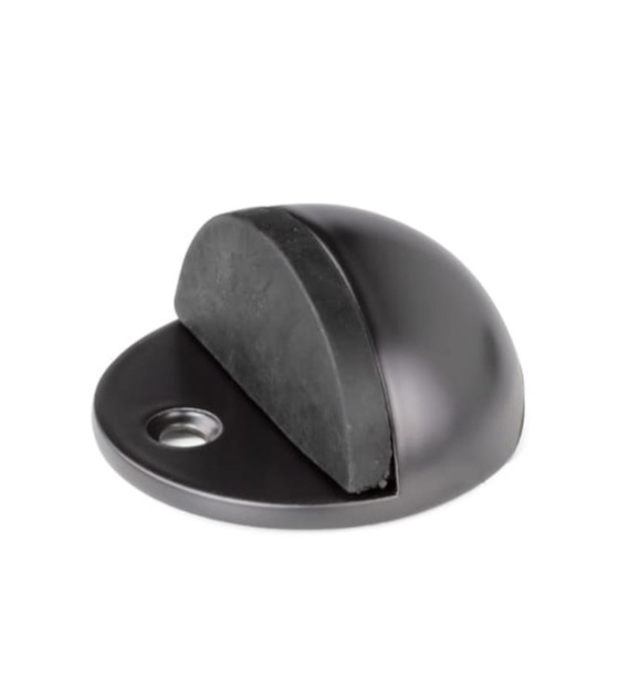 Odbój drzwiowy półkulisty  V  przykręcany CZARNY