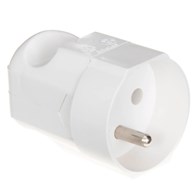 Gniazdo wtyczkowe przenośne pojedyncze 16A, 250V rozbieralne 2p+Z BIAŁE