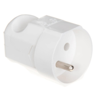 Gniazdo wtyczkowe przenośne pojedyncze 16A, 250V rozbieralne 2p+Z BIAŁE