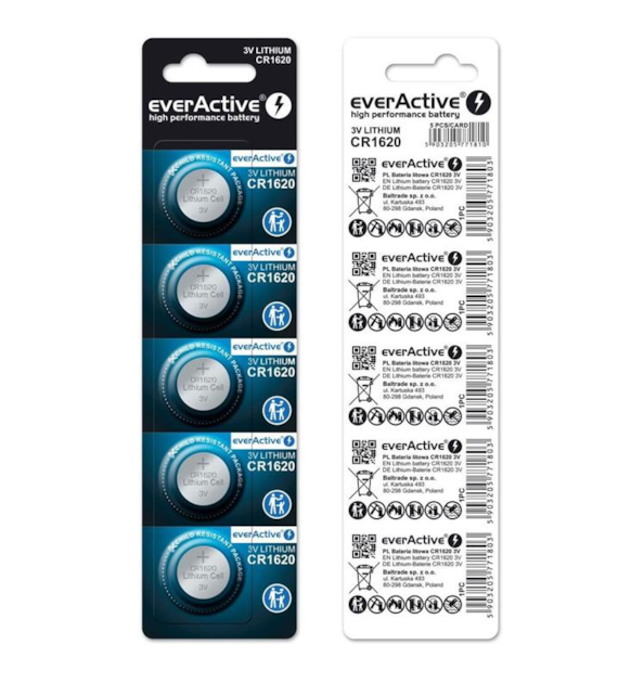 Bateria everACTIVE litowa CR1620 3V