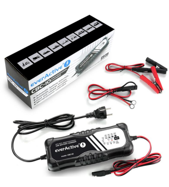 Ładowarka procesorowa, prostownik 12V/24V everActive CBC-10 v2