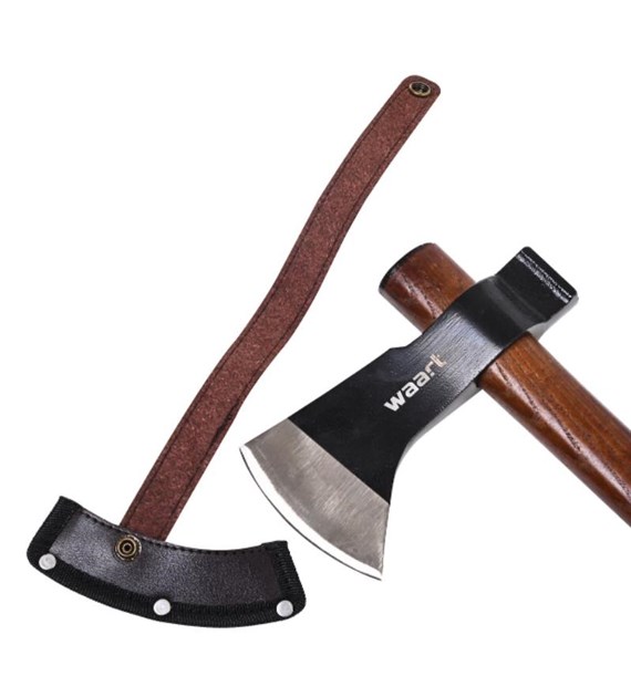 WAART Siekiera 545 g z pokrowcem trzonek z drewna hikorowego