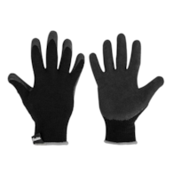 Rękawice ochronne TERMO GRIP BLACK lateks rozm. 8