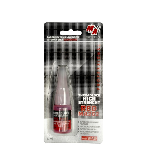 Preparat do zabezpieczania gwintów 6ml CZERWONY MOJE AUTO
