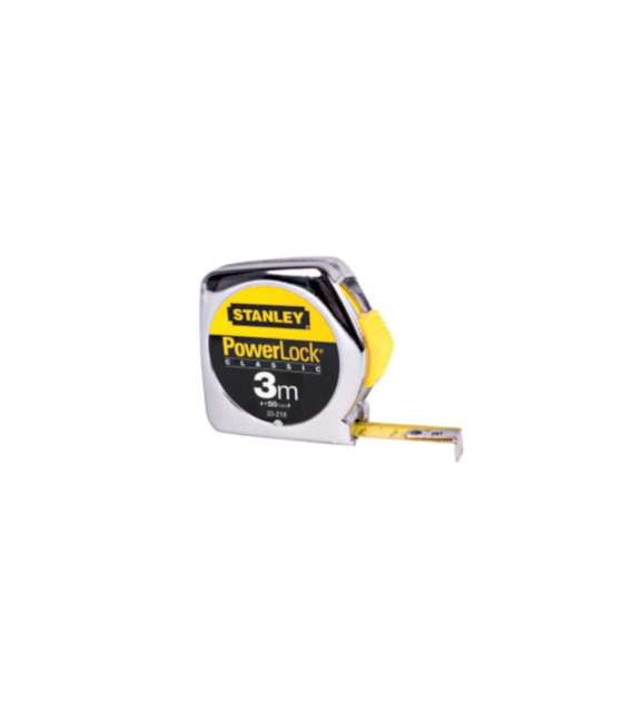 STANLEY Miara 3m/12,7mm POWERLOCK, metalowa obudowa