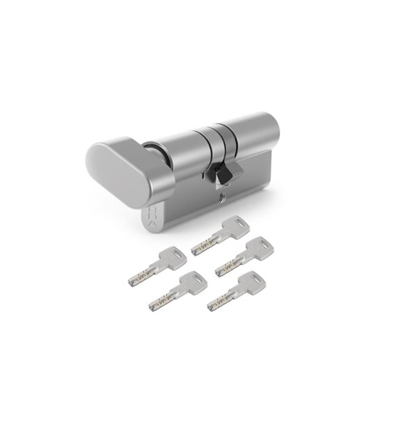 Wkładka drzwiowa GERDA G55/35mm nikiel z gałką