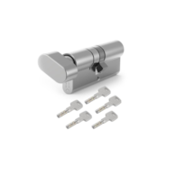 Wkładka drzwiowa GERDA G40/30mm nikiel z gałką