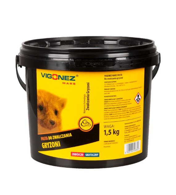 Pasta do zwalczania gryzoni  25  STRONG 1,5kg VIGONEZ