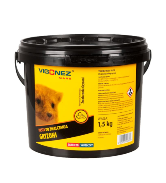 Pasta do zwalczania gryzoni  25  STRONG 1,5kg VIGONEZ