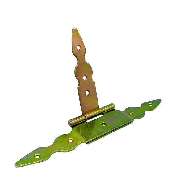 Zawias GOORAL  T  150mm z nakładką ocynk żółty