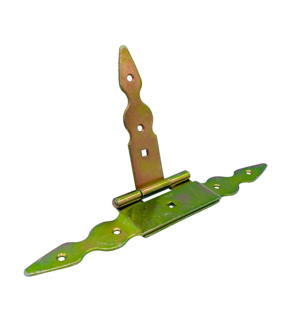 Zawias GOORAL  T  150mm z nakładką ocynk żółty