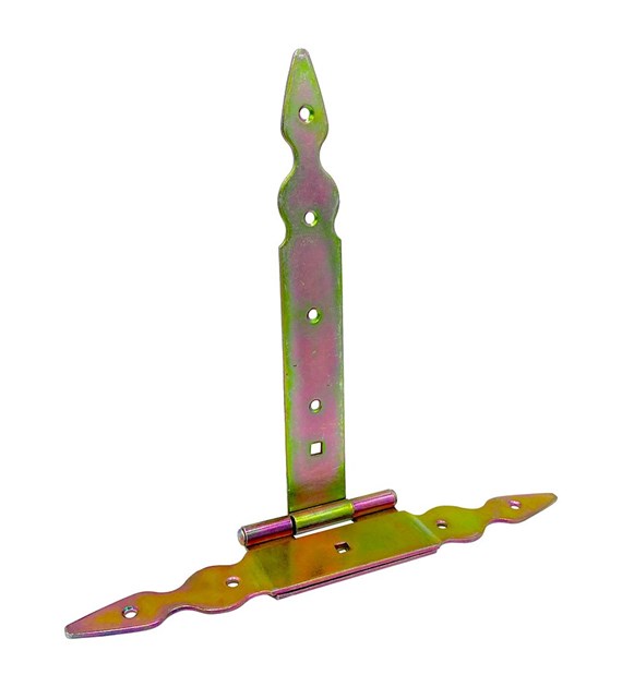 Zawias GOORAL  T  250mm z nakładką ocynk żółty