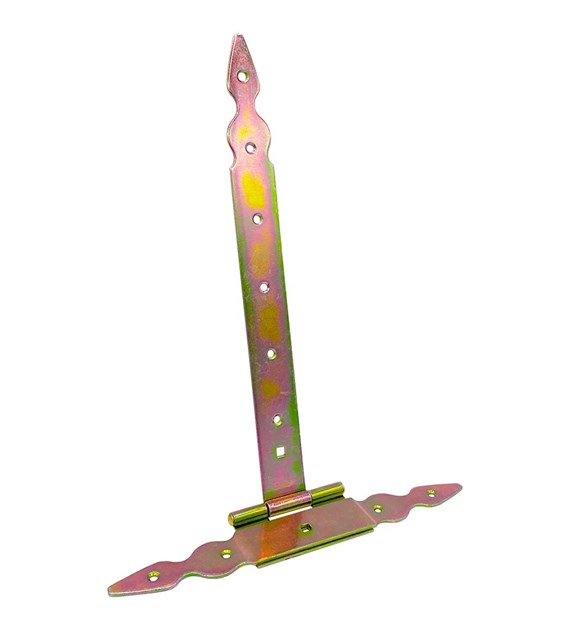 Zawias GOORAL  T  350mm z nakładką ocynk żółty