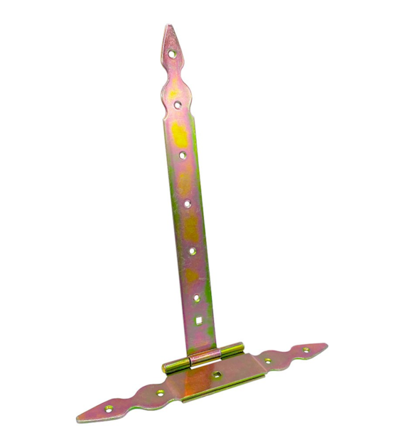 Zawias GOORAL  T  350mm z nakładką ocynk żółty