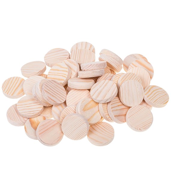 Fleki sosnowe z deski fi40x9mm, 50szt