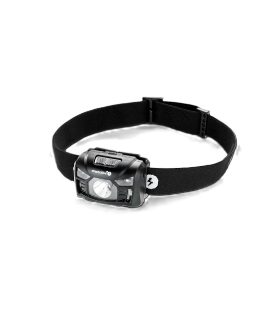 Latarka czołowa everActive HL-160 (światło białe i czerwone)