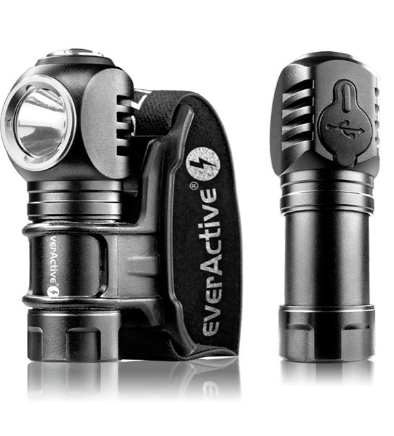 Latarka czołowa/ręczna everActive FL-55R Dripple