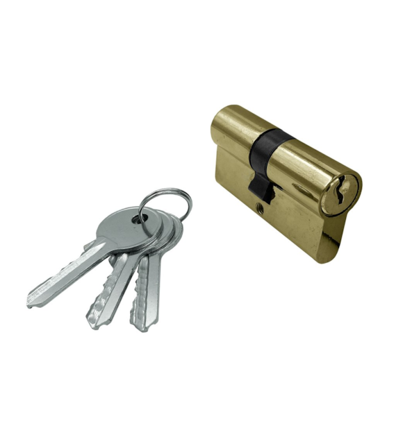 Wkładka drzwiowa 30/30mm (3-klucze) mosiądz DIAMANTO