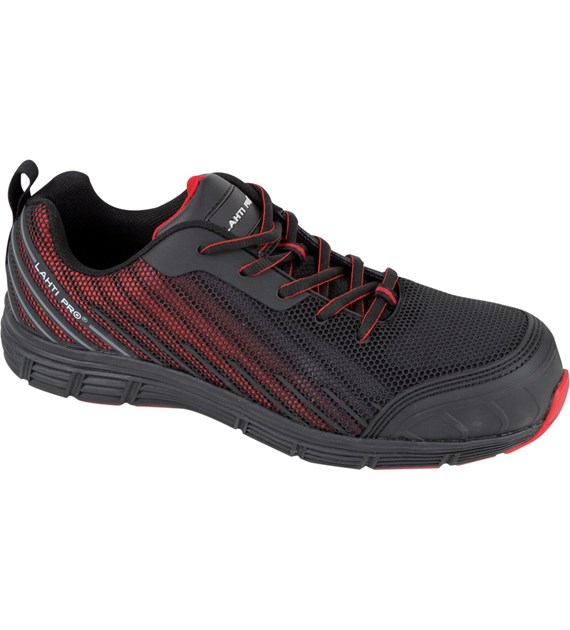 Półbuty czarno - czerwone rozm. 46 z blachą, LAHTI PRO, CE