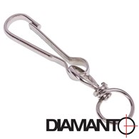 Spinacz z okrętką 60mm DIAMANTO