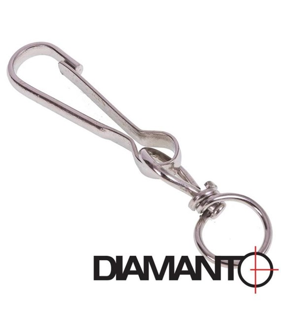 Spinacz z okrętką 60mm DIAMANTO