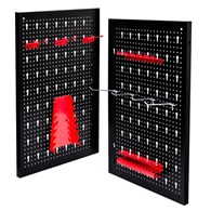 WAART Tablica warsztatowa metalowa + 10 haków