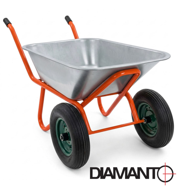Taczki Japonki 95L ocynkowane dwukołowe DIAMANTO