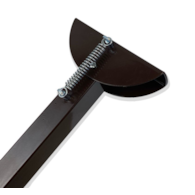 Podpórka do drzwi PROSTOKĄTNA duża 470x30mm BRĄZ