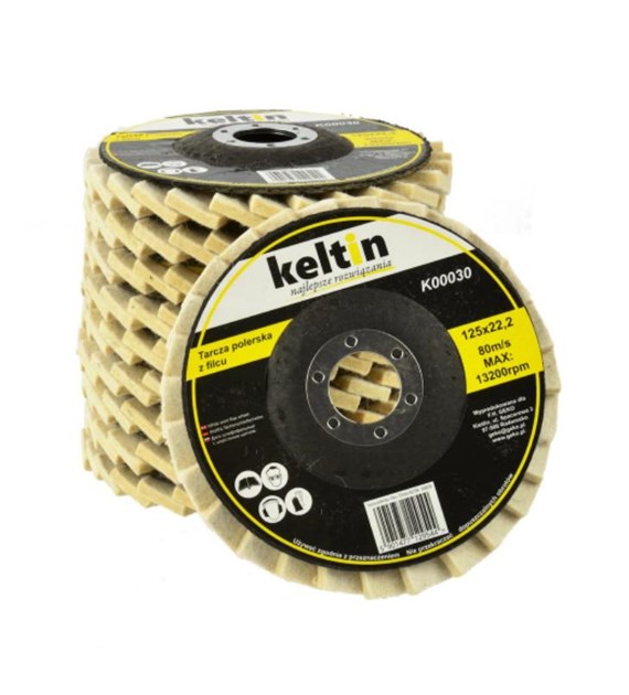 Tarcza polerska z filcu 125mm KELTIN