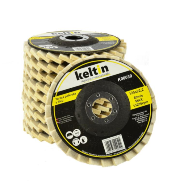 Tarcza polerska z filcu 125mm KELTIN