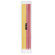 Wkłady do ołówka automatycznego, czerwone i zółte, 2,8 mm, 6szt.
