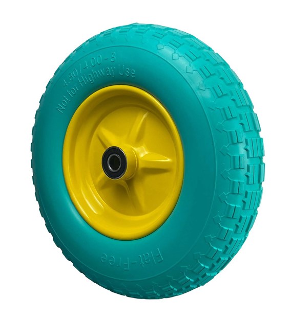 Kółko do taczek piankowe - zielone DIAMANTO